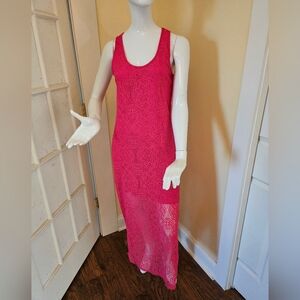 Olsenboye Pink Lace Maxi Dress